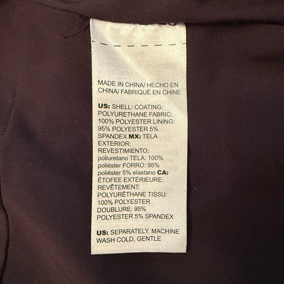 Chico's Riveted Faux Leather Peplum Jacket‎ Black Size Small - Picture 7 of 12